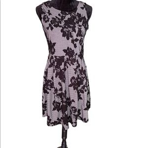 Gray and Black Skater Dress, Sz small